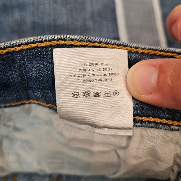 Veronica Beard Carolyn Baby Boot Jeans 26 High Rise Button Fly Tuxedo Stripe - Picture 11 of 12